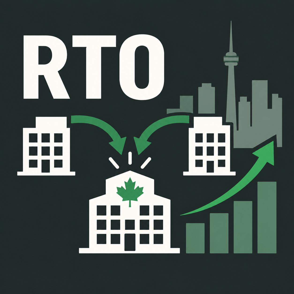 Reverse takeover RTO illustration for going public in Canada